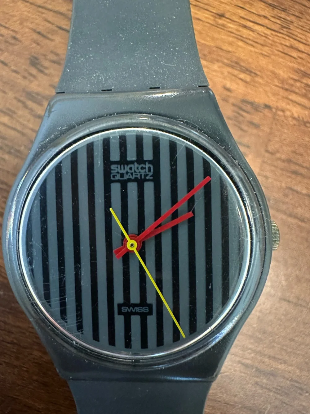 Swatch Gent Pinstripe Watch